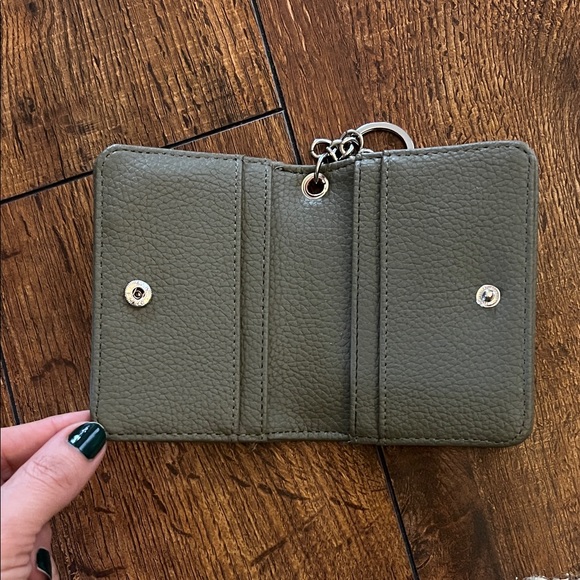 Steve Madden Olive Leather Keychain Wallet - Picture 3 of 3